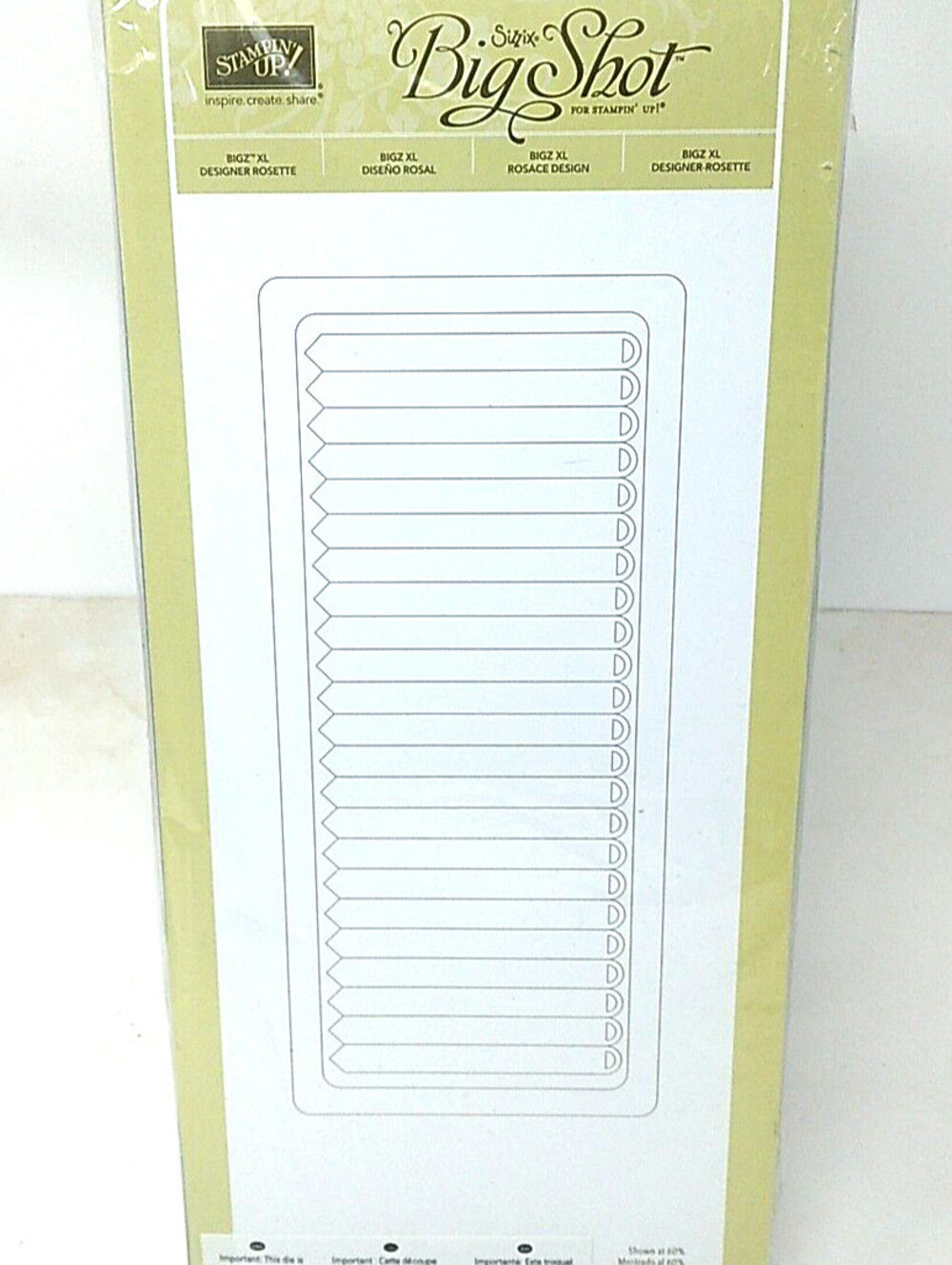 NEW Stampin Up Sizzix Big Shot BIGZ XL Designer Rosette Die 125594